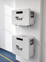Batterie de stockage d'énergie domestique murale DC 48V 5kWh 10kWh, directement de l'usine - 314Ah/628Ah LiFePO4, étanche IP65, WiFi/Bluetooth