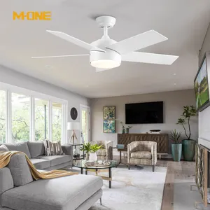 Hot Selling 44 Inch Fan Light Air Cooling Fan Electrical Appliances LED White Color Ceiling Fans With Light