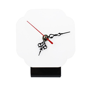 Tùy chỉnh thăng hoa MDF Khung ảnh đồng hồ bảng trang trí hoa hình dạng pin đồng hồ truyền nhiệt bằng gỗ đồng hồ thạch anh - Product Image 1