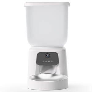 Dudupet Distributeur Intelligent d'Aliments pour Animaux 4L avec Caméra et Contrôle par Application pour Chiens et Chats, Design Arrondi, Prise US, Bol Amovible - Product Image 1