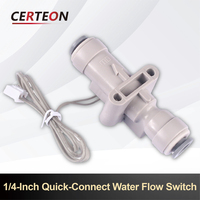 Capteur compact en plastique 1/4" pour machine à eau et station de thé interrupteur de débit d'eau