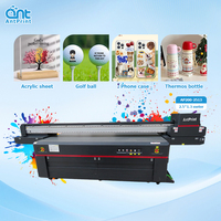 Imprimante à plat UV grand format 2513, machine d'impression UV professionnelle de grande taille avec 3 ou 4 têtes d'impression pour tous les matériaux