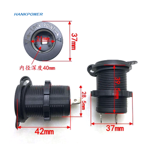 Base d'alimentation modifiée ou allume-cigare avec LED pour prise allume-cigare en plastique étanche pour voiture - Product Image 4