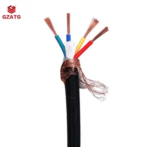 GZATG Flexible Copper Conductor Multi Core 4 5 8 9 10 12 16 19 24 37 Kvv Kvvp Shield Armored PVC Smart Control Cable Wire