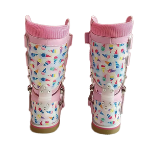 Zapatos Ortopédicos Médicos Hechos en China para Niños, de Cuero Rojo con Suela Dura, para Rehabilitación Ortopédica - Product Image 2