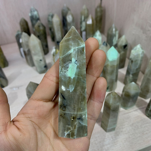 Neuankömmling Natural Moons tone Tower Heil kristall turm Green Moons tone Wand Points - Product Image 4
