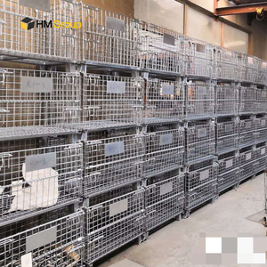 HM cesta de alambre de kim loại thép lưu trữ lưới ráp lồng container - Product Image 4