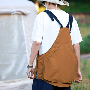 Tablier <span class=keywords><strong>de</strong></span> montagne sans manches unisexe style campagnard américain pour la maison, l'extérieur, la pêche, le jardinage, le camping, la coiffure, le nail art et l'impression - Product Image 4