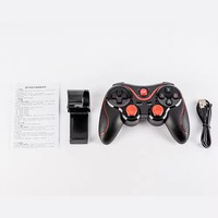 Manette de jeu sans fil T3 X3 pour PC, tablette Android, boîtier TV, Mando, Manette avec support et 2.4HZ