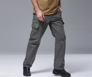 Prezzo Promozionale <span class=keywords><strong>Pantaloni</strong></span> Cargo ESDY Grigi da Uomo Traspiranti per Caccia, Escursionismo, Campeggio e Sport all'Aperto - Product Image 3