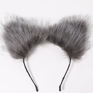 Fascia per capelli con orecchie di <span class=keywords><strong>gatto</strong></span> con animali morbidi con orecchie di animali fascia per capelli per Halloween Christmas Cosplay Anime <span class=keywords><strong>Costume</strong></span> - Product Image 3