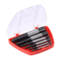 Juego de brocas extractoras de tornillos con guía, para remover tornillos rotos o dañados, juego de extracción rápida y fácil.