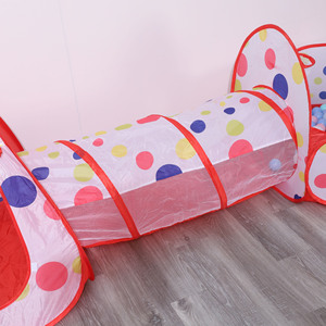 Tienda de campaña para niños con túnel y piscina de pelotas, juguete plegable para interiores y exteriores para niños de 4 a 6 años - Product Image 2
