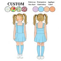 Vestido de Yoga para Niñas al por Mayor con Logotipo Personalizado, Transpirable, Cuello Cuadrado, Ajuste Holgado, Informal para Niñas, para Entrenamiento Diario, Escuela, Baile