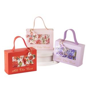 Ins Style Handheld Favor <b>Box</b> Eco-Friendly Suitcase Shape Art Paper Elegant <b>Wedding</b> Birthday Candy Packaging Portable <b>Box</b> - Product Image 1