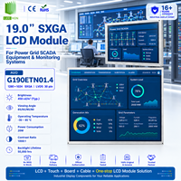 AUO G190ETN01.4 Layar Tampilan Industri 19 Inci 1280x1024 450 Nits Suhu Lebar 19.0 '' Modul LCD TFT