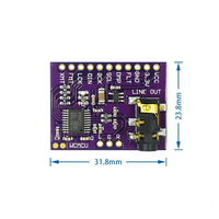 Interfaz I2S PCM5102A, Decodificador DAC GY-PCM5102, Módulo Reproductor I2S para Raspberry Pi, Formato PHAT, Placa de Audio Digital PCM5102