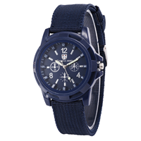 Montre-bracelet à quartz classique à succès pour hommes, bracelet en nylon tressé de luxe, montre numérique sportive quotidienne pour l'extérieur