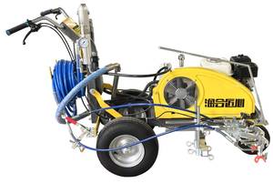 무공기 냉식 플라스틱 도로 표시 기계 유압 펌프 가솔린 엔진 유리구슬 살포기 - Product Image 2