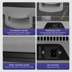 Refrigerador para Auto de 15L-55L, Enfriador Portátil para Verano, Congelador para Auto con Compresor de 12V/24V 70W para Hogar, Viajes y Camping, 220V - Product Image 4