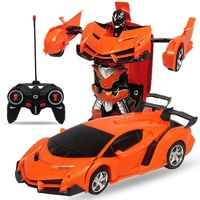 Samtoy Mainan Mobil Robot Transformasi Universal Putar 360 Derajat, Mobil Robot Remote Control Otomatis Dengan Lampu Keren, Produk Terlaris