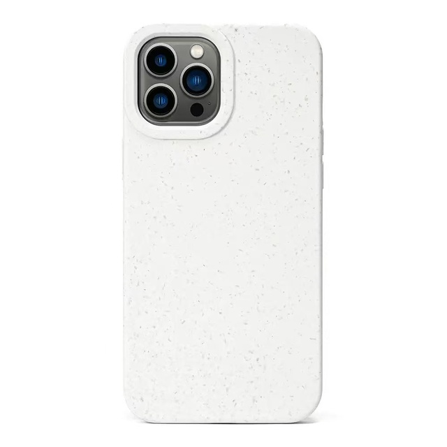 Eco-Friendly Luxury Wheat Straw Phone Case for 17 Pro Max Biodegradable & Recyclable Lens Protection & Shockproof