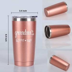 แก้วกาแฟเก็บอุณหภูมิสแตนเลสสำหรับแม่,แก้วกาแฟหุ้มฉนวน20ออนซ์สามารถใช้ซ้ำได้โลโก้แบบสองชั้น - Product Image 3