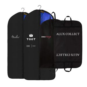 Сумка для одежды унисекс с принтом на заказ, нейлоновая сумка для одежды на молнии, складная Нетканая сумка для костюма и платья - Product Image 3