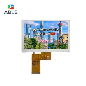 Módulo de Pantalla LCD TFT HMI AIOT de 5 Pulgadas, 800x480, IPS, RGB, 40 Pines, 500cd/m2, Alto Brillo, con Retroiluminación LED Táctil Capacitiva - Product Image 1