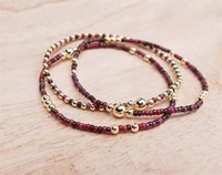 Pulseras elásticas apilables de cuentas de colores, joyería bohemia con cuentas para mujer, estilo delicado para verano y playa
