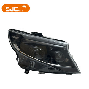 SJC Auto faros de coche para Mercedes Benz <span class=keywords><strong>VITO</strong></span> 2016-2020 actualización a 24 Estilo LED faro Luz de circulación diurna lente lámpara delantera - Product Image 2