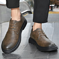 Sepatu Boots Kulit Sapi Asli Ukuran Besar 38-46, Model Rendah Trendy Berkualitas Tinggi untuk Pria