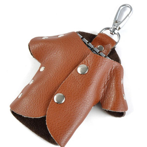 Llaveros personalizados de cuero PU, llaveros creativos con diseño de ropa de dibujos animados, colgantes para llaveros de gran capacidad y regalos. - Product Image 5