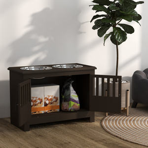 Büyük 37L kapasiteli köpek maması kaseleri ile büyük yükseltilmiş depolama dolabı, yükseltilmiş köpek kase standı hayvan mama kasesi - Product Image 2