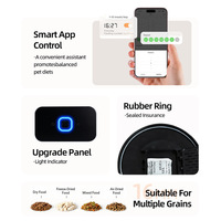 Distributeur automatique d'aliments pour animaux Elecpet, grande capacité 4L, application intelligente WiFi, commande à distance, avec bol en acier inoxydable pour chien et chat