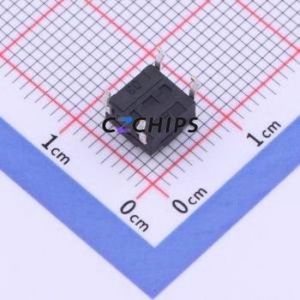 YTS1K0012ABT00 Tactile Switch Through hole Component (THT) Switch 2.5N 6.15mm 6.15mm 4.3mm - Product Image 2