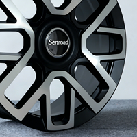 Jantes en alliage noir usinées sur mesure de 16 à 24 pouces, 5 trous, 5x112, 5x120 pour Range Rover Defender, Land Rover Discover, Toyota Prado