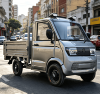 Mini camionnette électrique très économique, véhicule utilitaire électrique 4 roues, certifié CE, avec benne de 1,6 x 1,1 m, moteur sans balais, pour adultes
