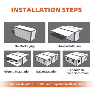 Готовый сборный 20 футов и 40 футов Складной расширяемый сборный контейнер для двух спален переносной для дома - Product Image 6