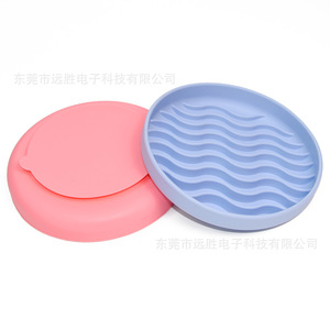 Tazón de Silicona para Mascotas, Redondo, Ondulado, de Alimentación Lenta, para Perros y Gatos, 200x200x28mm, Grado Alimenticio - Product Image 4