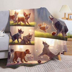 Manta de Franela Tejida Personalizada 2025 con Estampado Europeo, Diseño Sólido/Navideño, para Uso en las Cuatro Estaciones, para Sofá, Regalo Festivo - Product Image 4