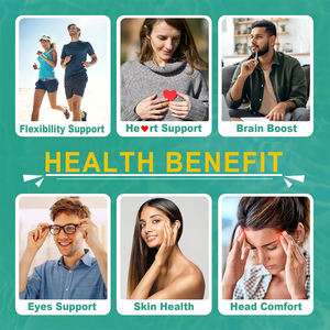 Cápsulas de Aceite de Borraja Certificadas para la Salud del Corazón, Precio de Fábrica OEM/ODM, para Adultos, Sin Gluten, 1-2 por Día, Frascos de 60/90/120 Unidades - Product Image 2