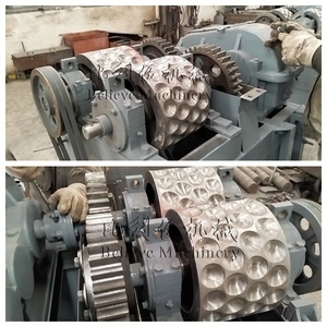 Máy ép viên bi hai con lăn, máy làm than từ vỏ dừa, gỗ gạo, máy làm viên nén hình gối - Product Image 2