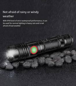 Мощный светодиодный фонарь для охоты, водонепроницаемый IP65, перезаряжаемый через USB, 1000 люмен, регулируемое фокусирование, черный свет, для экстренного использования, 8 часов работы - Product Image 3