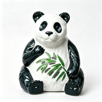 Haut-parleur d'extérieur en forme de panda mignon, résistant aux intempéries, audio décoratif pour aménagement paysager 25W pour jardin et hôtel
