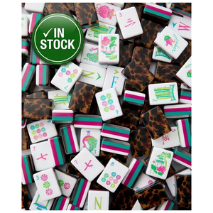 Nouveau 2026 – Plateau de <span class=keywords><strong>Mahjong</strong></span> de luxe <span class=keywords><strong>en</strong></span> acrylique fait main à quatre couches, motif léopard, avec étui <span class=keywords><strong>en</strong></span> cuir – Style universel et élégant, idéal comme cadeau - Product Image 1