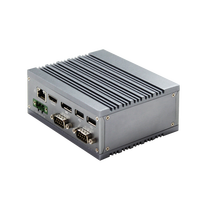 Mini boîtier industriel sans ventilateur à faible puissance Intel Atom J4205 J3455 CPU 1DP 1HDMI 3LAN 4COM 4USB DC12 ~ 32V Windows10 Linux Stock 1