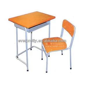 Mobiliário escolar confortável, barato preço alta cadeira escolar para estudantes
