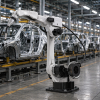Bras robotisé avec système de soudage intelligent, solution d'automatisation de soudage robotique industrielle articulée à 6 axes