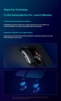 Ratón Inalámbrico para Juegos Rapoo V300SE de Modo Dual, PAW3311, Ultraligero de 73g, 12000DPI, Batería de 100H para PC, Portátil y Esports